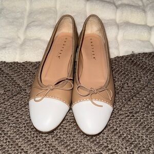 Unützer Ballerina Nappa Beige White SZ 37 1/2 (7 1/2)